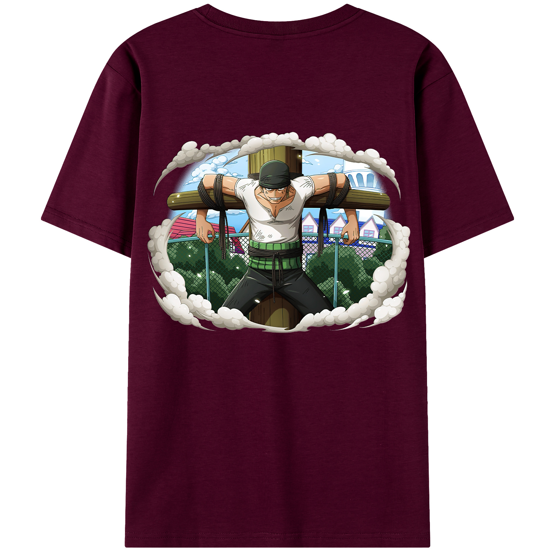 ワンピース ロロノア・ゾロ ONE PIECE Roronoa Zoro レディース半袖Tシャツ(バックプリント)